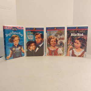 Lot of 4 Family Feature Shirley Temple Movies  VHS Tapes